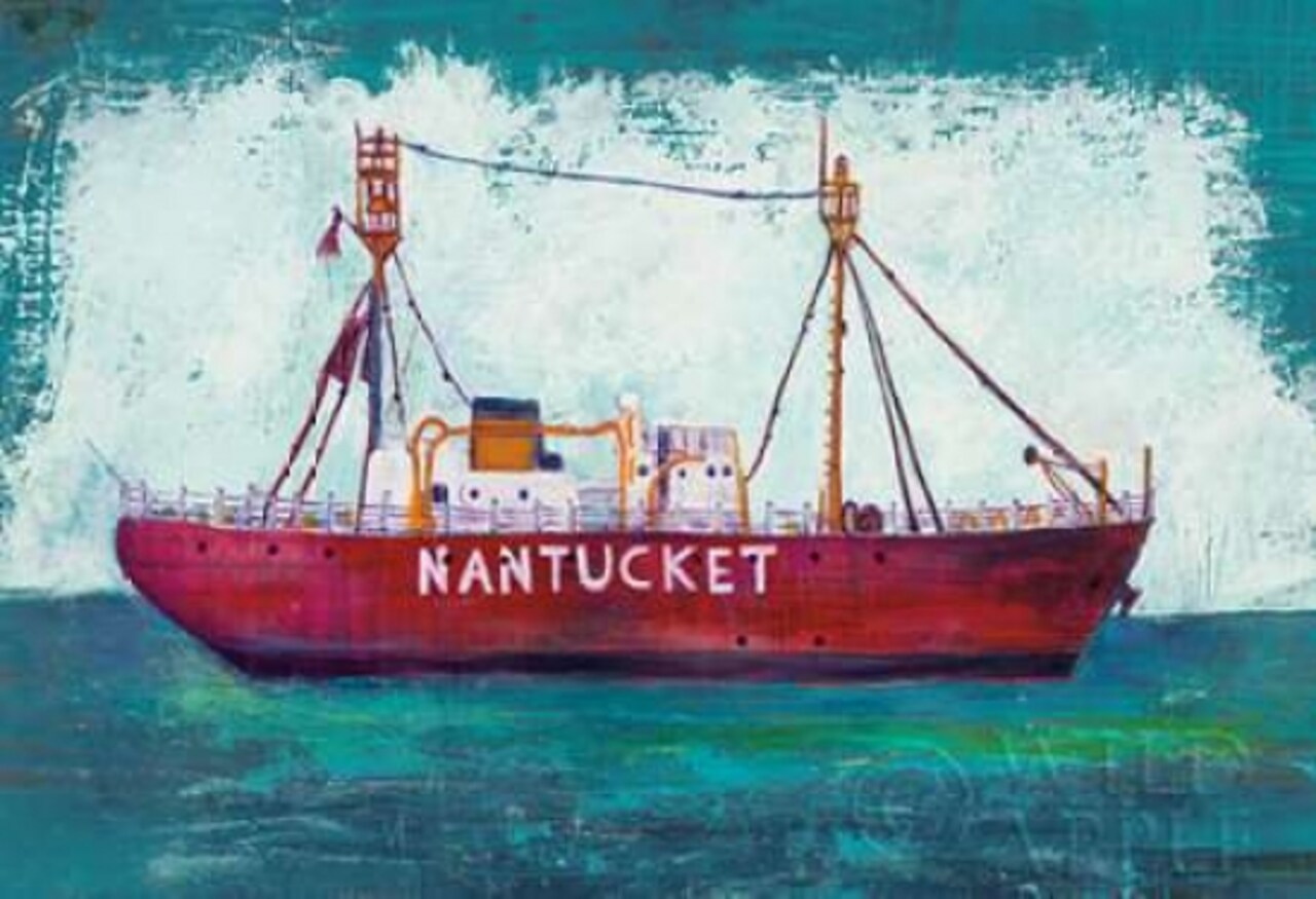 Nantucket Lightship Blue Green Poster Print by Melissa Averinos - Item # VARPDX28161